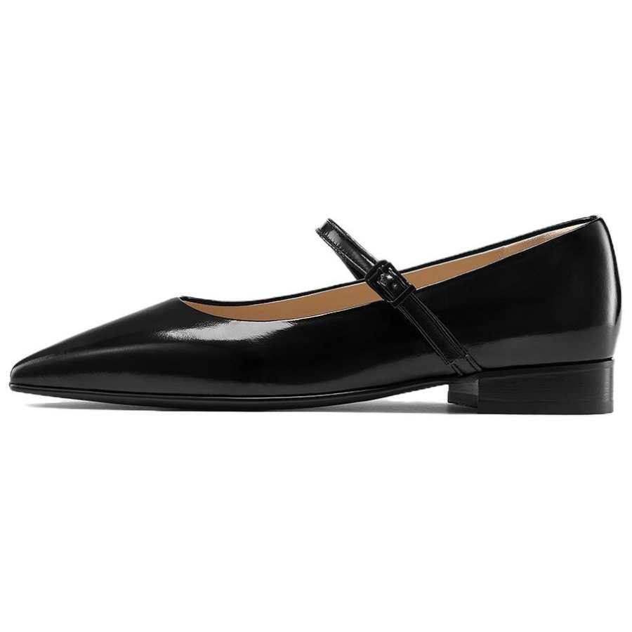 7or9 Black Date Honey Osmanthus Nectar Patent Leather Mary Jane Shoes, Women's Women's