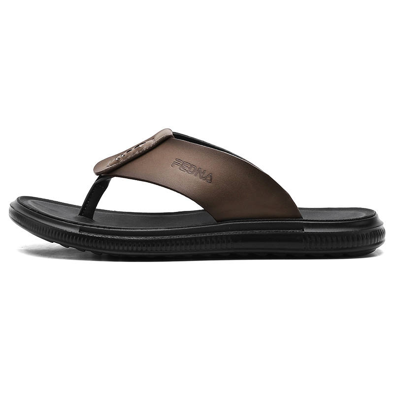 CAOZE Stitching Abrasion Resistant Slip Resistant Abrasion Resistant Slip Resistant Flip Flops Men's