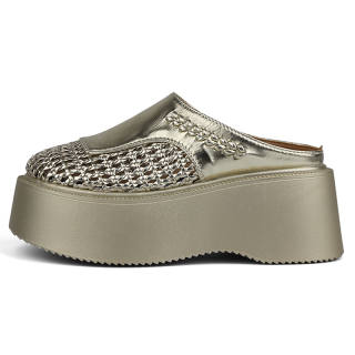 JIANGBANG Closed Toe Slippers Women's