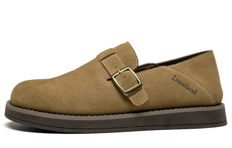 LEAVELAND Men's Casual Shoes Men's Low Top Light Brown/Sand