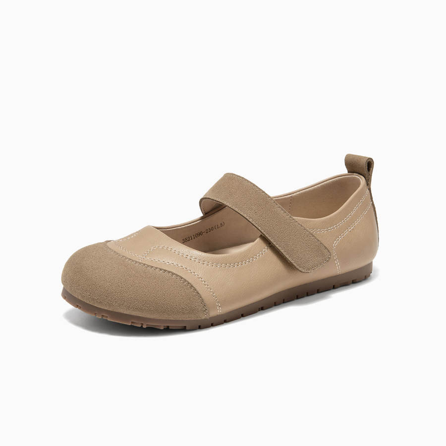GEMEIQ Mary Jane Shoes Women's Beige