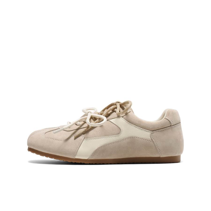 BELLE Low top Casual Shoes Women's Dark Red, Apricot