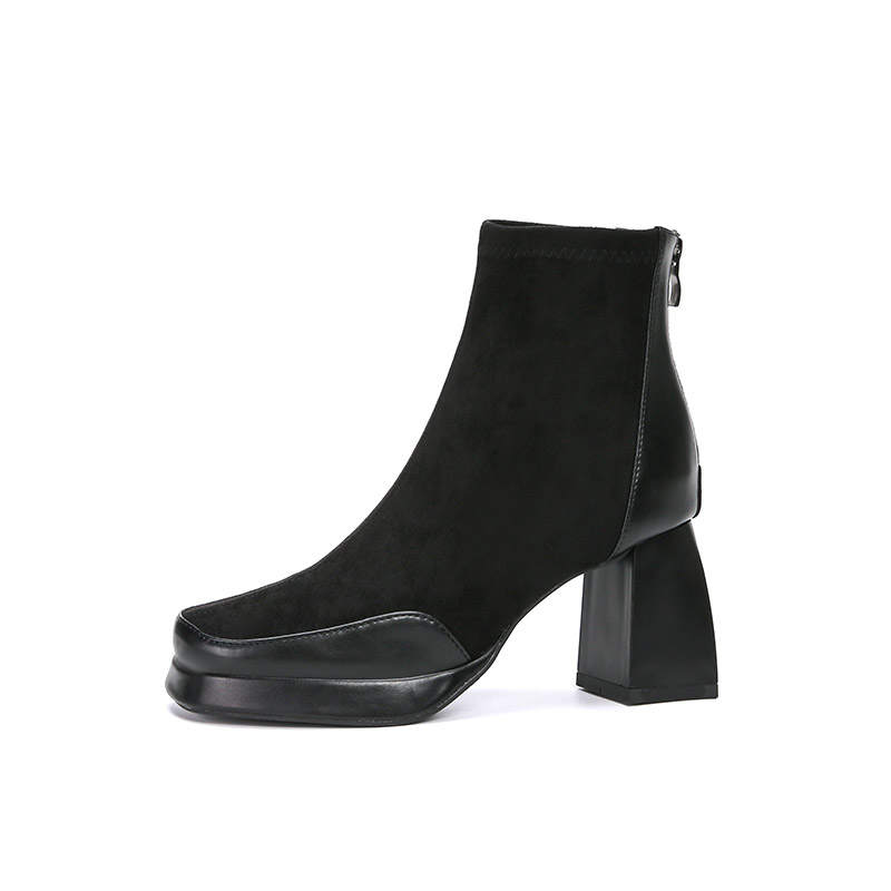 Zubumei Ankle Boots 7cm Women's Black