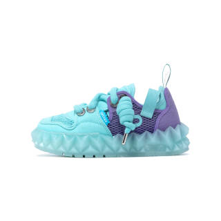 OETZI Ice Man Oz Fabric Stylish Skateboarding Shoes Women's Sky Blue & Blue Purple