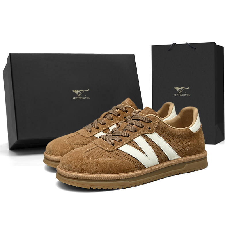SEPTWOLVES SEPTWOLVES Cow Split Leather Low top Skateboard Shoes Men's