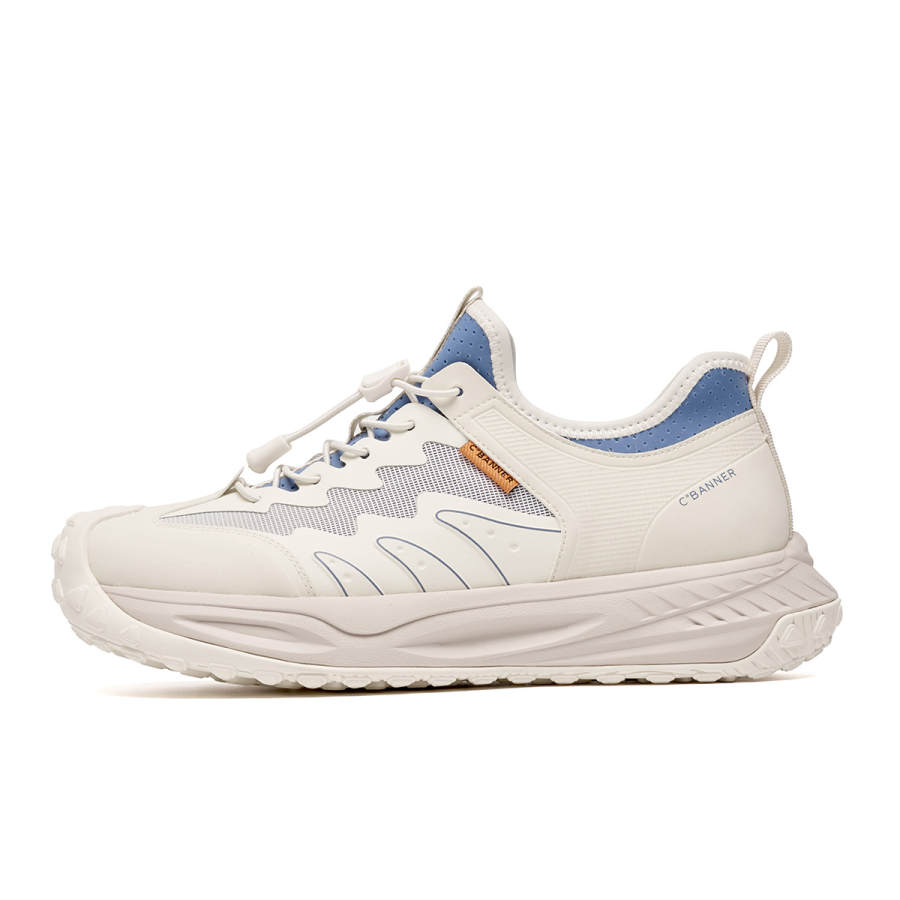 C°BANNER Synthetic Leather Low top Casual Shoes Men's White Blue
