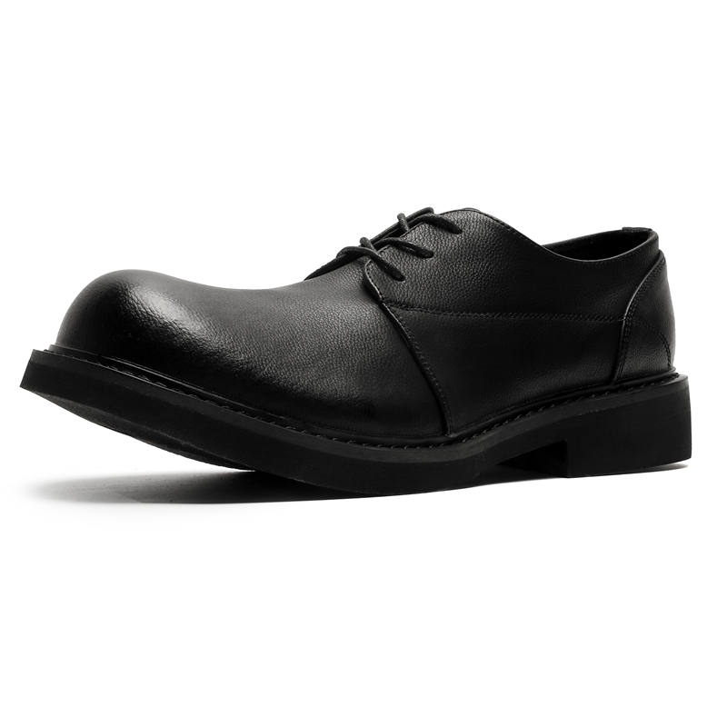 LUOMAIKE Cow Split Leather Casual Shoes Men's Black