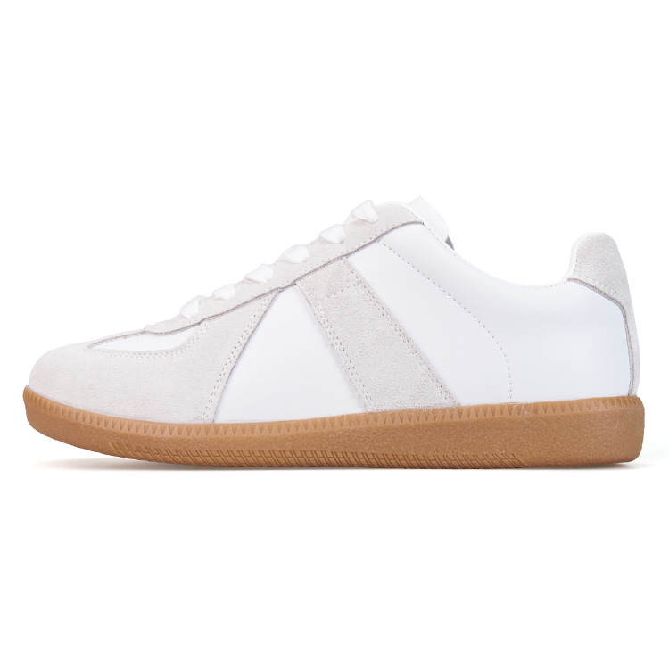 Joy&Mario Synthetic Leather Lightweight And Breathable Low top Skateboard Shoes Women's Gray
