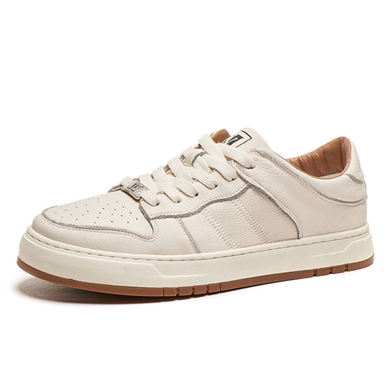 SENJIALUO Top Grain Cow Leather Moisture Wicking Balance Abrasion Resistant Breathable Slip Resistant