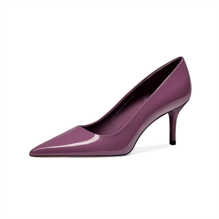 JESSICA SOPHIA Cow Leather, Patent Leather Slim Heel High Heels 6.5cm Women's