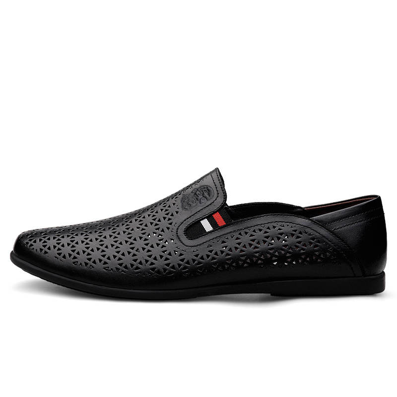 LAORENTOU Cow Leather Casual Shoes Men's