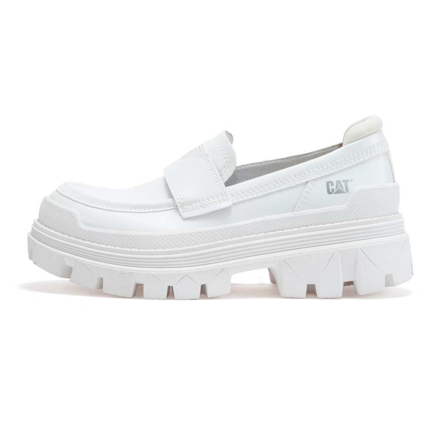 CAT Hardwear Loafer Abrasion Resistant Abrasion Resistant Short Outdoor Boots Women's White