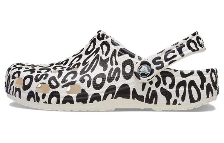 Crocs Crocs Classic Warped Logo Clogs 'White Black'