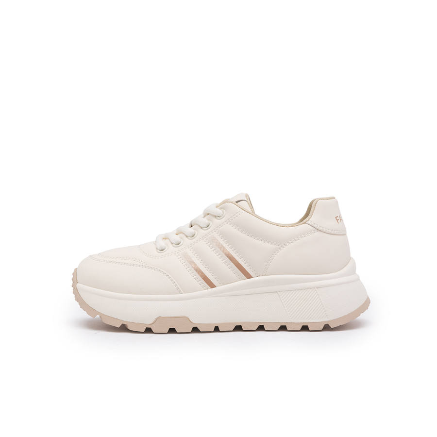 RITAI Height Increasing Rebound Low top Casual Shoes Women's Beige Apricot