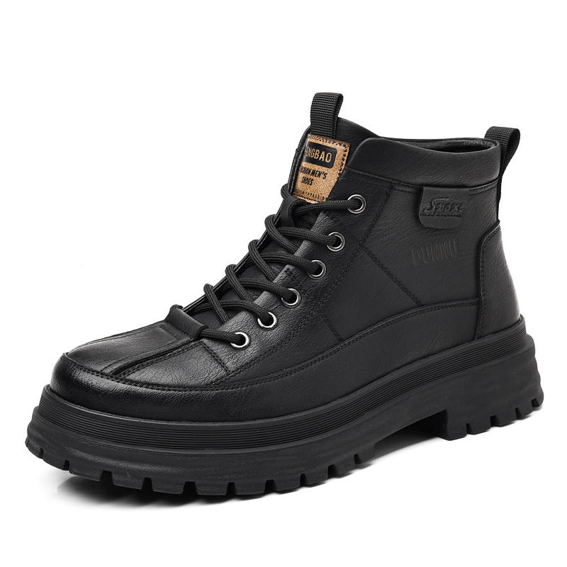 DUNNU DUNNU Combat Boots Men's Black/Khaki