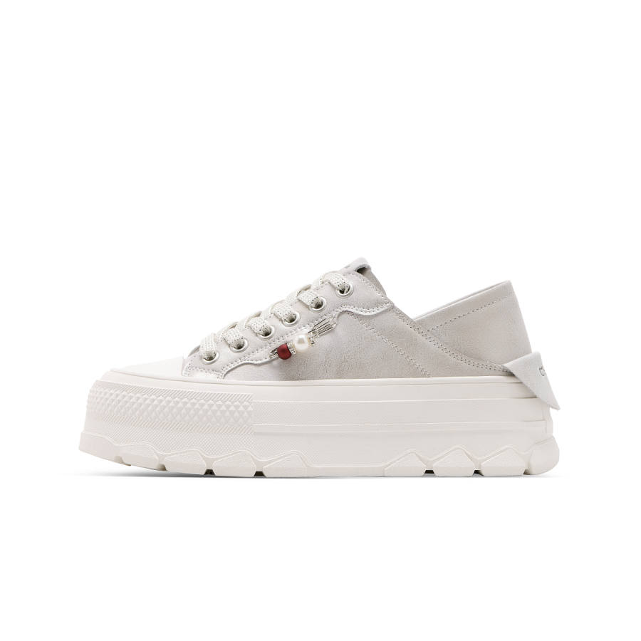 C°BANNER Synthetic Leather Abrasion Resistant Low top Skateboard Shoes Women's Gold
