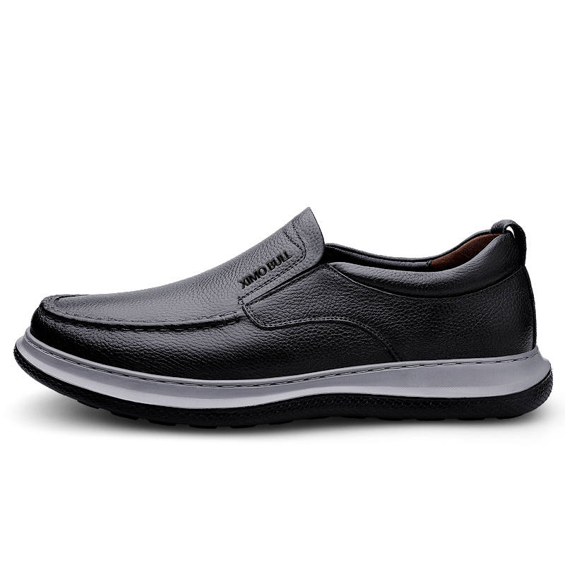 XIMO BULL Top Grain Cow Leather Men's Casual Shoes Men's