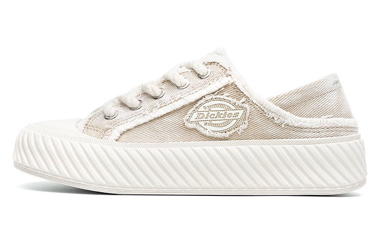Dickies Abrasion Resistant Breathable Cushioning Low top Canvas Shoes Unisex Cappuccino