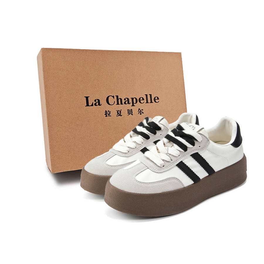 La Chapelle Mocha Lids, Vintage Trendy German Army Trainers, Lightweight Commute, Fashion Breathable Height Increasing