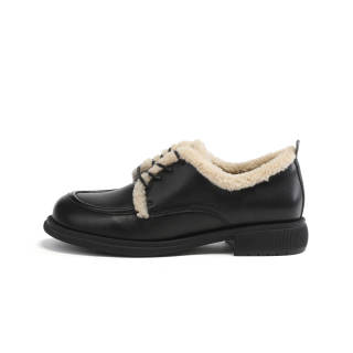 FOND&BERYL Sheepskin Casual Shoes 3cm Women's Black