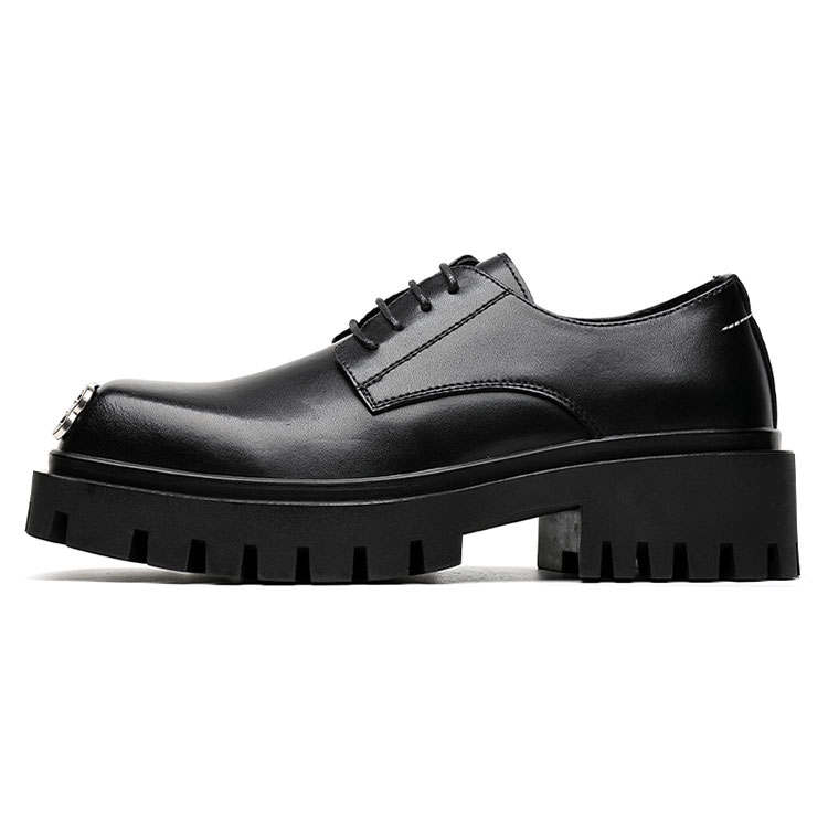KAQIAODI Microfiber Leather Casual Shoes Men's Black