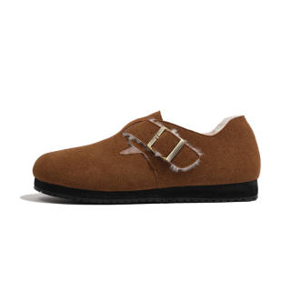 BESTFEEL Fleece Lined Thermal Fully Enclosed Head, Slip on Birkenstock Style Shoes Casual Shoes Women's