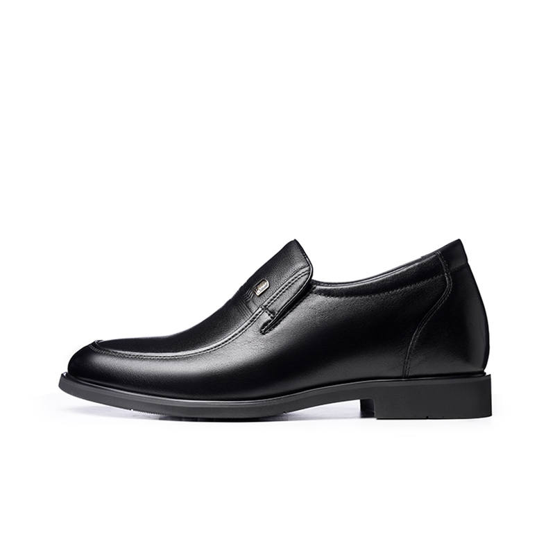 LAORENTOU Casual Leather Shoes Men's Low Top Black