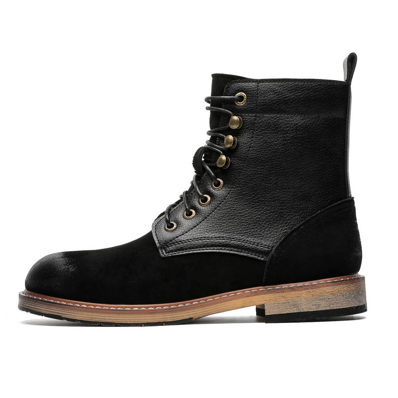 CHILANG CHILANG Combat Boots Men's Black/Brown