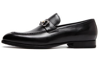 Satchi Sachet Top Grain Cow Leather Dress Shoes Men's Black