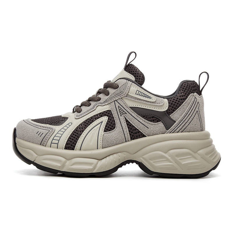 GONGNIUMEILI Pu Abrasion Resistant Abrasion Resistant Low top Chunky Sneakers Women's