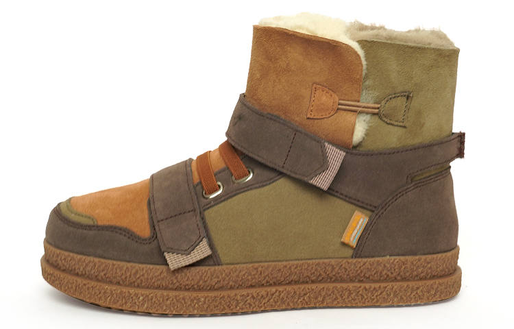 Joy&Mario Joy&Mario Thermal Height Increasing Slip Resistant Fleece Lined Shearling Platform Versatile Short Snow Boots Women's