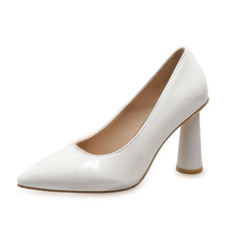 LUNNIFEIYA Pu Block Heel High Heels Women's