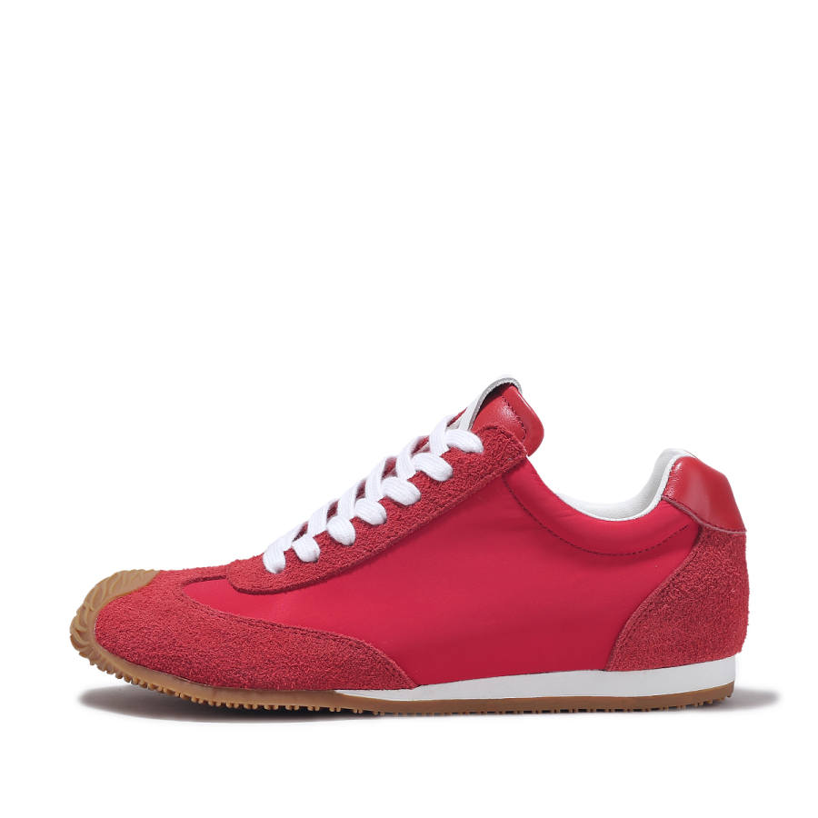 BELLALILY Textile, Top Grain Cow Leather Slip Resistant Low top Casual Shoes Women's