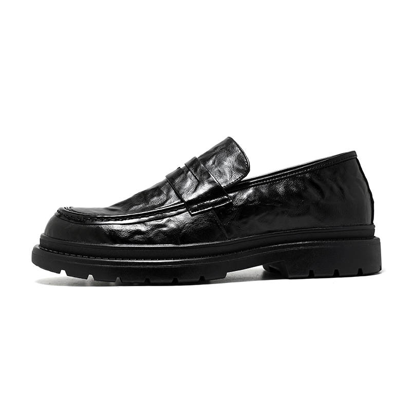 KAQIAODI Men's Casual Shoes Men's Low Top Black/Brown