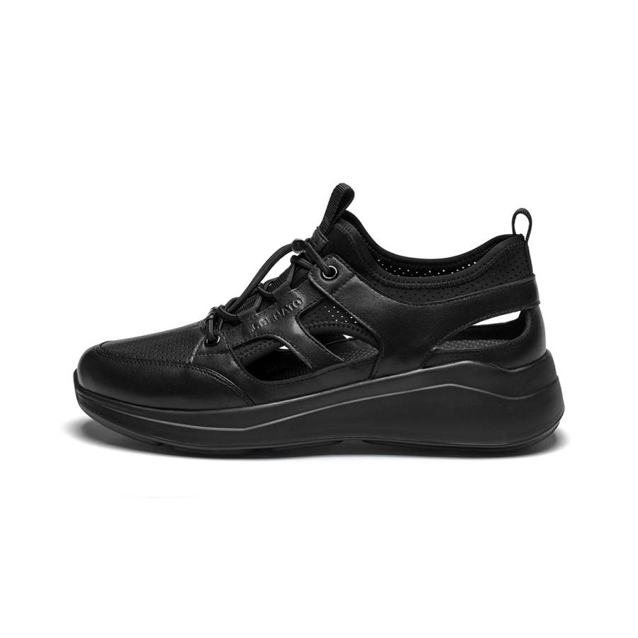 J.BENATO Textile, Cow Leather Breathable Lightweight Breathable And Lightweight Low top Casual Shoes Men's