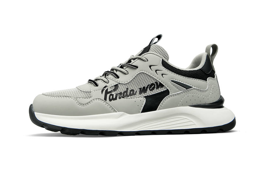 HLA Panda Wowo Collection Textile, Synthetic Leather Low top Casual Shoes Men's