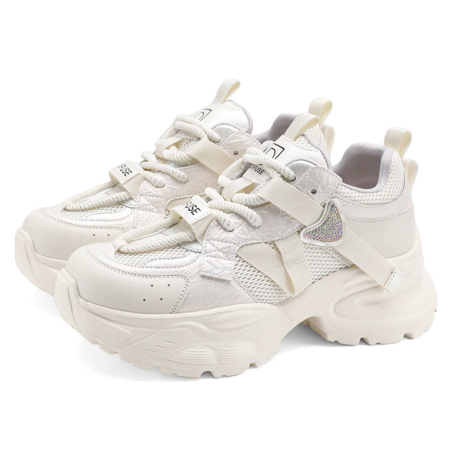 D:FUSE SCANDINAVIA D FUSE SCANDINAVIA Abrasion Resistant Abrasion Resistant Low top Chunky Sneakers Women's Beige