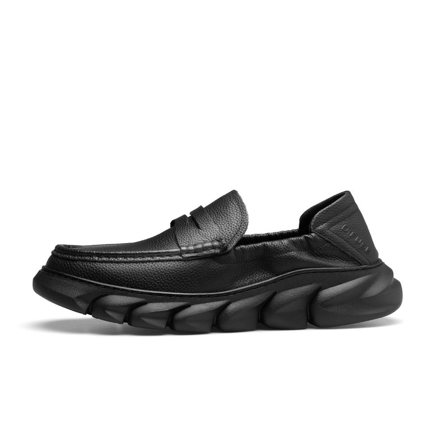 D:FUSE SCANDINAVIA D FUSE SCANDINAVIA Cow Leather Casual Shoes Men's Black