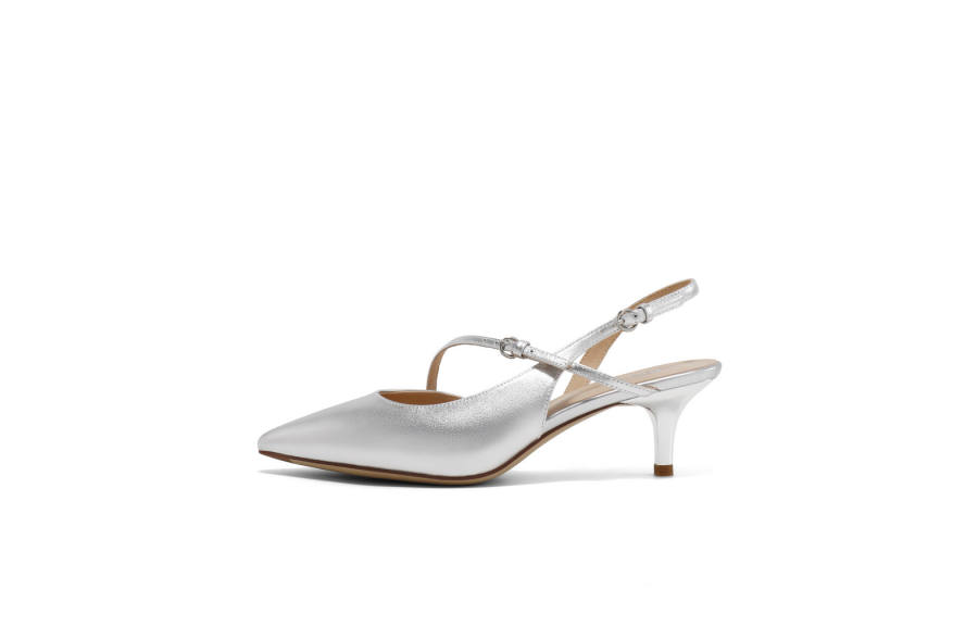 BELLE Cow Leather Slim Heel High Heels Women's