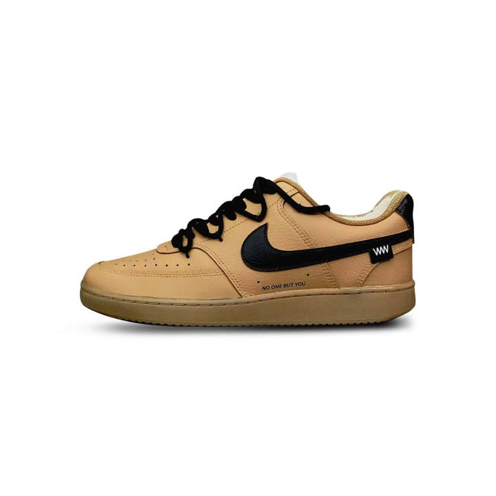 Nike Nike Court Vision 1 Ta Tu Alice Cushioning Low top Skateboard Shoes Men's Black Brown