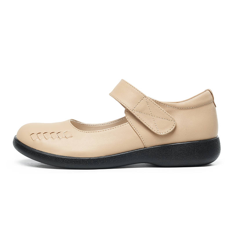 AOKANG Mary Jane Shoes Women's Apricot