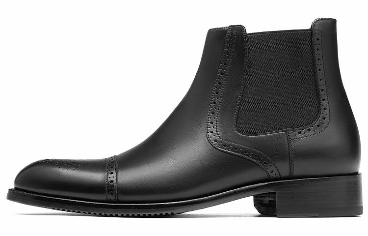 ROBERTA DI CAMERINO Cow Leather Chelsea Boots Men's Black