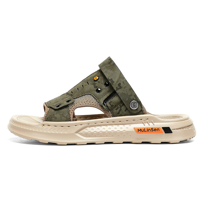 Mulinsen Beach Sandals Men's Green/Black