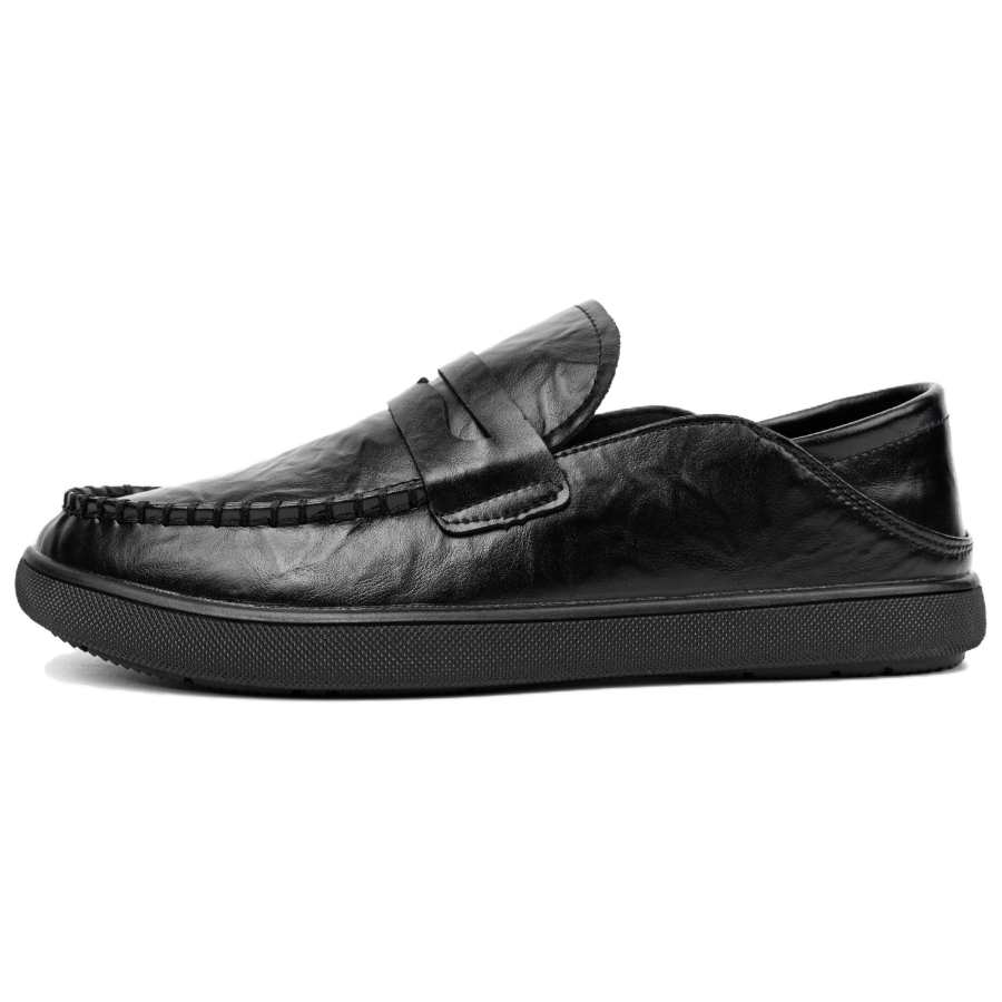 G5 Casual Leather Shoes Men's Low Top Black