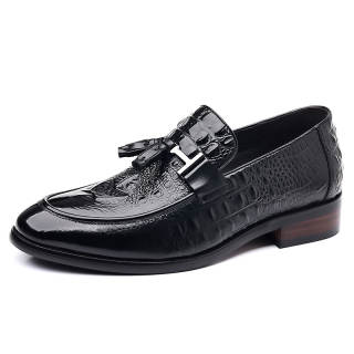 UHK Men's Casual Shoes Men's Low Top Black/Yellow Brown