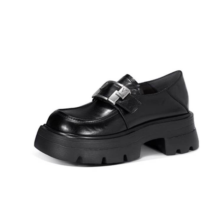 JESSICA SOPHIA Synthetic Leather Loafers 5CM Women's