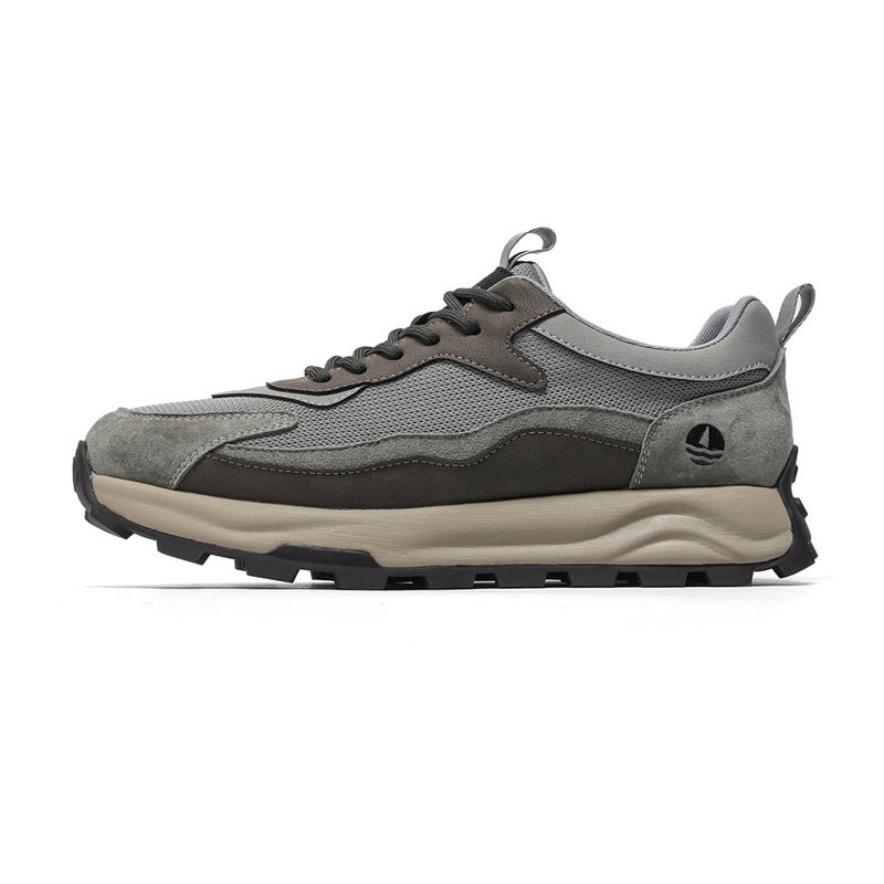 NAVIGARE Small Sailboat Mesh Height Increasing Low top Casual Shoes Men's Gray