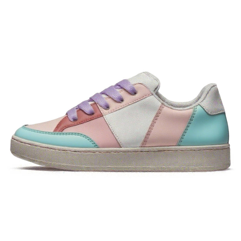 SHUXIAOBEI Synthetic Leather Low top Skateboard Shoes Unisex Candy