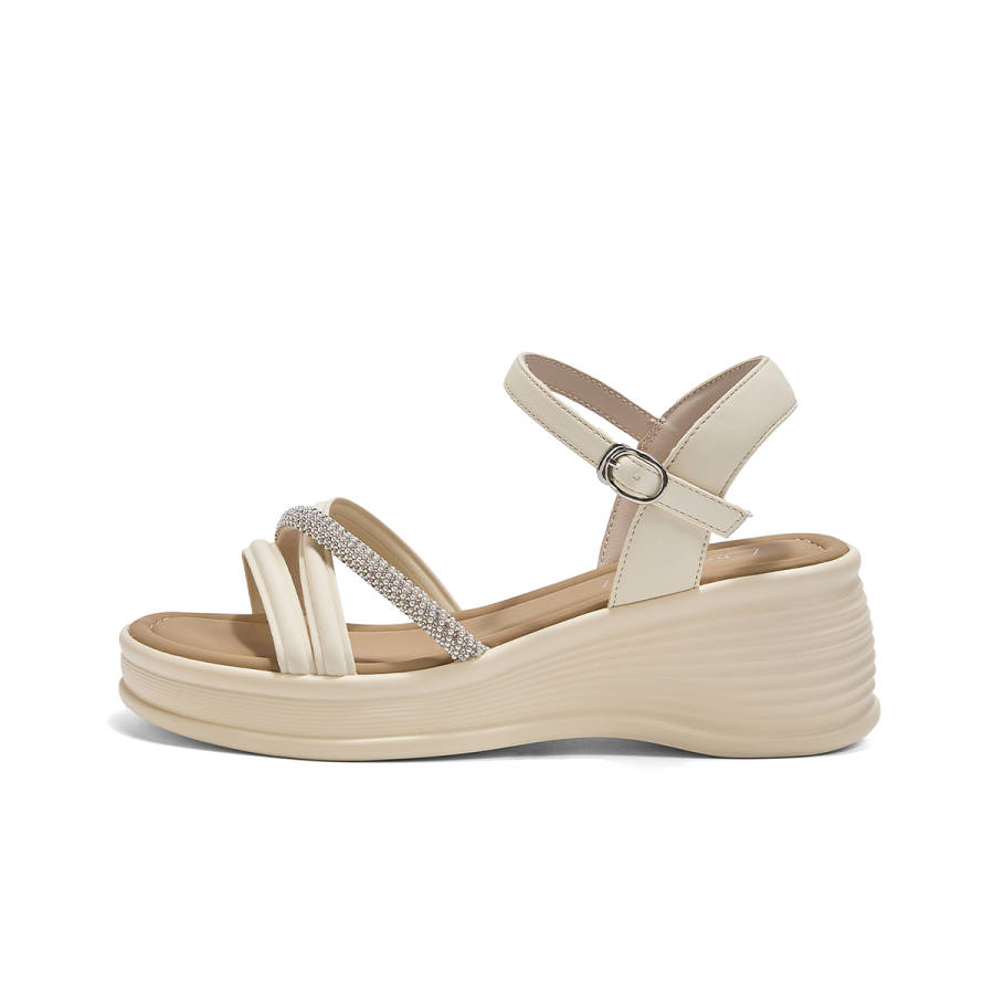 Hotwind Hotwind Synthetic Leather One Strap Sandals Women's