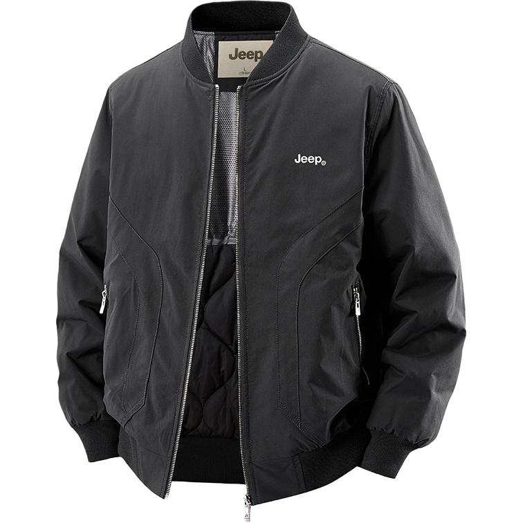 Jeep Jeep Puffer Jackets Unisex Baseball Collar Thickened Puffer Jacket